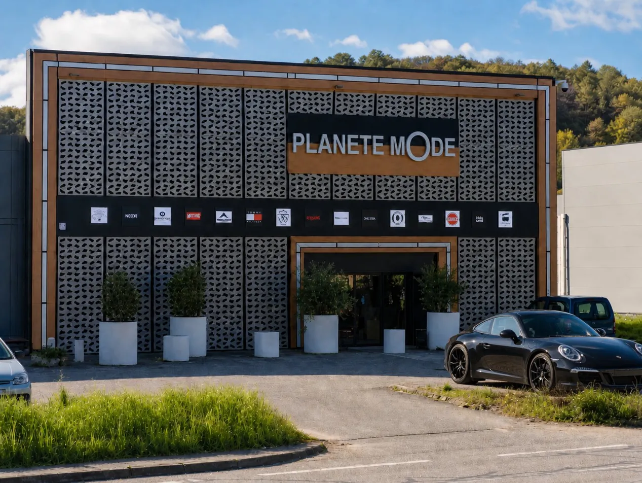 Devanture de la boutique Planète Mode à Givors